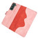 Stitching Horizontal Flip Leather Phone Case for Samsung Galaxy S23+ 5G - Red