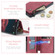 CaseMe C20 Multifunctional RFID Leather Phone Case for Samsung Galaxy S23+ 5G - Red