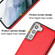 Samsung Galaxy S23+ Leather Texture Full Coverage Phone Case for Samsung Galaxy S23+ 5G - Red