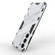 Punk Armor 2 in 1 PC + TPU Shockproof Phone Case with Invisible Holder for Samsung Galaxy S23+ 5G - White