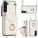 Ring Holder RFID Card Slot Phone Case with Long Lanyard for Samsung Galaxy S23+ 5G - Beige