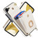 Ring Holder RFID Card Slot Phone Case with Long Lanyard for Samsung Galaxy S23+ 5G - Beige