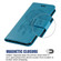 Global Wind Chime Owl Embossing Pattern Leather Phone Case for Samsung Galaxy S23 Ultra 5G - Blue
