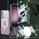 GKK Magsafe Full Coverage TPU Phantom Phone Case with Pen for Samsung Galaxy S23 Ultra 5G - Silver