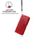 7-petal Flowers Embossing Leather Phone Case for Samsung Galaxy S23 Ultra 5G - Red