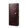 Denior Oil Wax Cowhide Magnetic Button Leather Phone Case for Samsung Galaxy S23 Ultra 5G - Dark Red