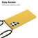 Wheat Straw Material + TPU Protective Case with Lanyard for Samsung Galaxy S23 Ultra 5G - Yellow