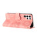 Flower Embossing Pattern Leather Phone Case for Samsung Galaxy S23 Ultra 5G - Pink