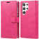 GOOSPERY MANSOOR DIARY 9 Card Slots Leather Phone Case for Samsung Galaxy S23 Ultra 5G - Rose Red