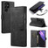 DG.MING Retro Oil Edge Flip Leather Phone Case for Samsung Galaxy S23 Ultra 5G - Black