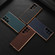 Genuine Leather Xiaoya Series Nano Plating Phone Case for Samsung Galaxy S23 Ultra 5G - Blue