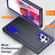 3 in 1 Rugged Holder Phone Case for Samsung Galaxy S23 Ultra 5G - Dark Blue+Sapphire Blue