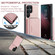 JEEHOOD Magnetic Zipper Horizontal Flip Leather Phone Case for Samsung Galaxy S23 Ultra 5G - Pink