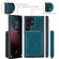 JEEHOOD Magnetic Zipper Horizontal Flip Leather Phone Case for Samsung Galaxy S23 Ultra 5G - Blue