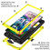 R-JUST Life Waterproof Dustproof Shockproof Phone Case for Samsung Galaxy S23 Ultra 5G - Yellow