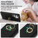Ring Card Litchi Leather Back Phone Case for Samsung Galaxy S23 Ultra 5G - Black