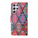 Colored Drawing Pattern Leather Phone Case for Samsung Galaxy S23 Ultra 5G - Diamond Totem