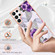 Electroplating IMD TPU Phone Case for Samsung Galaxy S23 Ultra 5G - Purple Flower