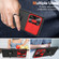 Sliding Camshield Armor Phone Case with Ring Holder for Samsung Galaxy S23 Ultra 5G - Red Black