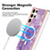 Marble Pattern Dual-side IMD Magsafe TPU Phone Case for Samsung Galaxy S23 Ultra 5G - Purple 002