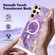 Marble Pattern Dual-side IMD Magsafe TPU Phone Case for Samsung Galaxy S23 Ultra 5G - Purple 002