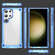 Skin Feel TPU + PC Phone Case for Samsung Galaxy S23 Ultra 5G - Transparent Blue