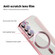 Shield Magsafe RFID Anti-theft Rhombus Leather Phone Case for Samsung Galaxy S23 Ultra 5G - Pink