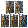 Camouflage Armor Kickstand TPU + PC Magnetic Phone Case for Samsung Galaxy S23 Ultra 5G - Dark Blue