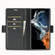 LC.IMEEKE Carbon Fiber PU + TPU Horizontal Flip Leather Phone Case for Samsung Galaxy S23 Ultra 5G - Vertical Black