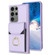 BF29 Organ Card Bag Ring Holder Phone Case for Samsung Galaxy S23 Ultra 5G - Purple