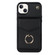 Anti-theft RFID Card Slot Phone Case for iPhone 14 - Black