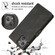 Retro Magnetic Closing Clasp Leather Case for iPhone 14 - Black