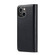 DG.MING Crazy Horse Texture Detachable Magnetic Leather Case for iPhone 14 - Black