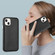 Leather Texture Full Coverage Phone Case for iPhone 14 - Black