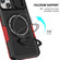 Sliding Camshield Magsafe Holder TPU Hybrid PC Phone Case for iPhone 14 - Black Red