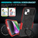 Sliding Camshield Magsafe Holder TPU Hybrid PC Phone Case for iPhone 14 - Black Red