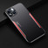 Blade Series TPU + Titanium Alloy Phone Case for iPhone 14 - Black Red