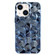 Electroplating Honeycomb Edged TPU Phone Case for iPhone 14 - Blue