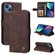 Skin Feel Life Tree Leather Case for iPhone 14 - Brown