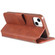 AZNS Calf Texture Flip Leather Phone Case for iPhone 14 - Brown