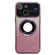 Large Window MagSafe Gradient Glitter Electroplating TPU Phone Case for iPhone 14 - Rose Red