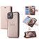 Magnetic Detachable Leather Phone Case for iPhone 14 - Rose Gold