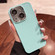 Electroplated Lens Frame Phone Case with Lens Film for iPhone 14 - Mint Green