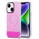 PC + TPU IMD MagSafe Magnetic Phone Case for iPhone 14 - Pink