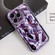 Electroplating Meteorite Texture TPU Phone Case for iPhone 14 - Purple