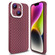 Hollow Heat Dissipation TPU Phone Case for iPhone 14 - Rose Red