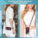 Rhombic Texture Card Bag Phone Case with Long Lanyard for iPhone 14 - Wine Red