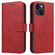 Calf Texture Buckle Flip Leather Phone Case for iPhone 14 - Red