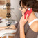 Shockproof Leather Phone Case with Card Holder for iPhone 14 - Red