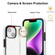 Non-slip Full Coverage Ring PU Phone Case with Wristband for iPhone 14 - White